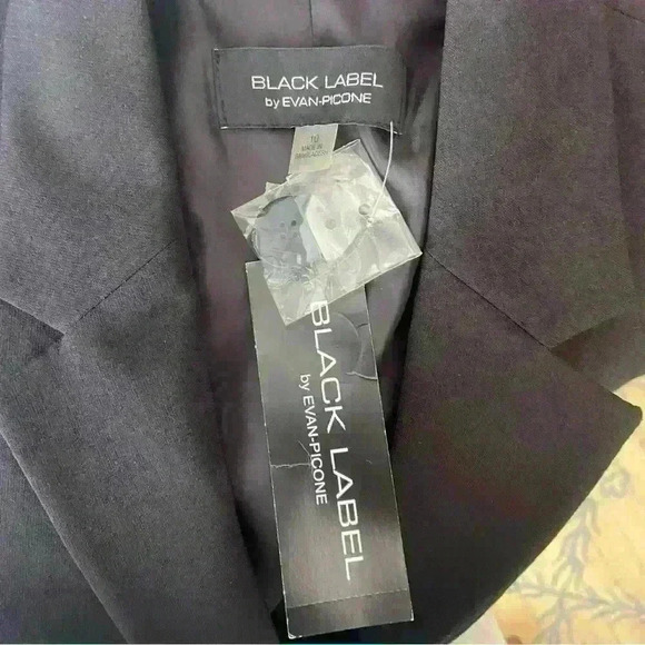 Black Label by Evan-Picone Suit Jacket Size 10 Women’s Blazer Career Interview - Picture 11 of 14